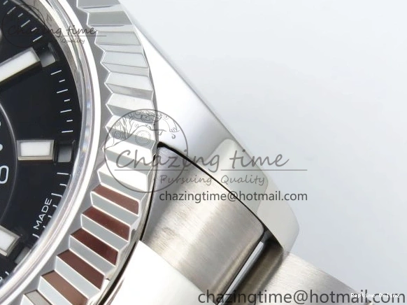 0514 Sleek Sky-Dweller 326934 904L SS ZF 1:1 Best Edition Black Dial on SS Bracelet A 1705